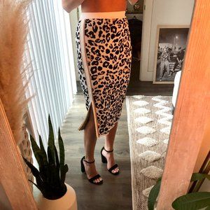 Cheetah print skirt